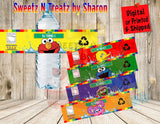 SESAME STREET Water Bottle Labels Custom Favorz by Sharon