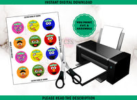 Sesame Street Cupcake Toppers - Instant Download