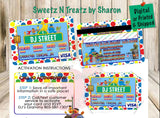 Sesame Street Credit Card Invites Custom Favorz by Sharon