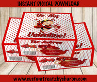 VALENTINES SHOE BOX LABELS Custom Favorz by Sharon