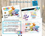 WORD PARTY Credit Card Invites Custom Favorz by Sharon